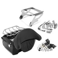 Set: Top Case King für Harley Electra Glide Standard 97-08 mit Docking Rack + Montagekit für abnehmbares Zubehör für Harley Touring Modelle 97-08_1