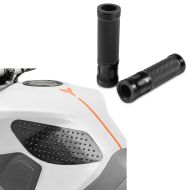 Set: Tank traction pad lateral Tank Grip Pad M in + Handlebar Grips 5X - 0.87 inch
