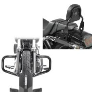 Set: Sturzbügel Mustache für Harley Davidson Dyna Fat Bob 08-17 schwarz Craftride + Sissy Bar CSS Fix für Harley Dyna Fat Bob 10-17 schwarz Craftride_1