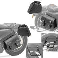 Set: Set Saddlebag support bracket compatible with Honda Rebel 500 CMX 17-24 (pair) Craftride + Motorbike Saddlebags Craftride Montana 8Ltr each Pair right and left in black