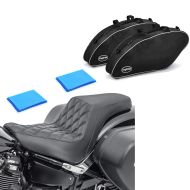 Set: Pannier Inner Liner Bags fits for Harley Davidson Sport Glide 18-24 Craftride Saddlebags + 2-Up Gel Seat fits for Harley Davidson Sport Glide 18-24 Craftride SP8B