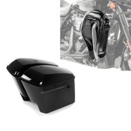 ,Set: Stretched saddlebags fits for Harley Davidson Touring 14-23 painted,, no lock Craftride + Lower vented Leg Fairing fits for Harley Davidson Touring Modeelle 2014-2023 Craftride black,