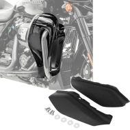 Set: Lower vented Leg Fairing fits for Harley Davidson Touring Modeelle 17-24 Craftride black + Mid-Frame Air Deflector fits for Harley Davidson Touring 09-24 Heat Shield Craftride WA3 black matt