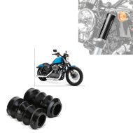 Set: Bellows rubber 1.54 inch fits for + Upper Front fits fork Cover fits for Harley Davidson Sportster Forty-Eight 48 10-15 GC2