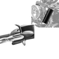 Set: LED Handlebar indicators tinted + Upper Front fits fork Cover fits for Harley Davidson Softail Street Bob 18-24 Slider GC2
