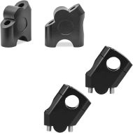 Set: Handlebar riser 1.57 inch + 1.57 inch Alu for Handlebars with Ø 0.87 inch 7/8"