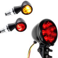 Set: LED indicator TX1 tinted with brake and taillight + LED Tail Light + Brakelight TX42 red