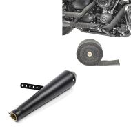 Set: Exhaust Muffler Cone Rear Silencer Caferacer + Exhaust wrap for Heat shield tape32.81 ft