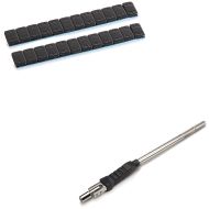 Set: Wheel balancing 2 pieces 12x5g + Valve puller / valve extrator for motocycle tyres