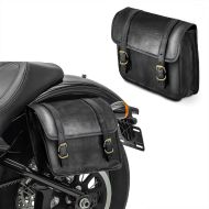 2x Motorcycle saddlebag Craftride SV6L Vintage bag left 6Ltr in black Discount Set