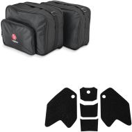 Set: Inner liner bags Vario Panniers compatible with BMW R 1200 GS / ADV 13-18 for MV1 Bagtecs with Tank and Knee Pad TS42