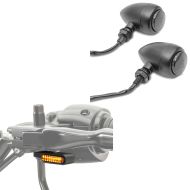 LED running light handlebar indicators tinted + LED indicators compatible with BMW R 65 / R 45 BL15 tinted