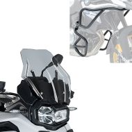 Touring screen smoke gray + crash bars upper and lower part compatible with BMW F 850 GS / F 750 GS 18-23