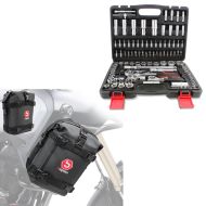 Socket set / ratchet set 108 pieces ratchet box + 2x crash bar bag
