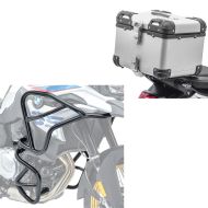 Aluminum top case + 2x crash bars XL compatible with BMW F 850 GS / F 750 GS 18-23