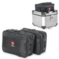 Vario case inner bags compatible with BMW R 1200 GS / Adventure 04-12 + Pannier Lid Bag for aluminum top case
