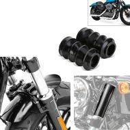Set: Metal Front Fender Short fits for Harley Davidson Sportster fits forty Eight 48 / Special 10-20 Craftride + Set: Bellows rubber 1.54 inch fits for + Upper Front fits fork Cover fits for Harley Davidson Sportster Forty-Eight 48 10-15 GC2