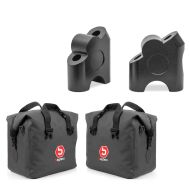 Handlebar riser compatible with BMW F 750 / 700 / 650 GS 1.18 inch aluminum + set of inner bags