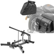 Set: Motorcycle Tyre changer for 12-21" MD4 ConStands with Motorbike Saddlebag right Montana 8Ltr for Chopper blk