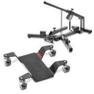 Set: Motorcycle Tyre changer for 12-21" MD4 ConStands with Dolly Mover for Centre Stand Mover II max. 880 lbs blk
