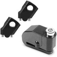 Set: Handlebar riser 1.57 inch Alu for Handlebars with Ø 0.87 inch 7/8" blk Tourtecs with Alarm Brake Disc Lock 120dB blk
