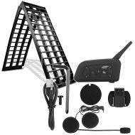 ,Set: Alu Loading Ramp V blk,, max. 1500 lbs,, folding,, for Motorcycle ConStands with Motorcycle helmet intercom IK6 wireless,