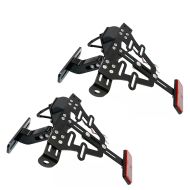 Set 2x Motorcycle license plate holder tail tidy Universal + LED light Zaddox KH5