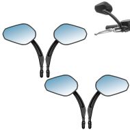 Set 2x Motorcycle mirror with E-mark Craftride HDE2 fits for Harley Davidson models rear view mirror black