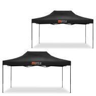 Set 2x Pavillion 3x14.76 ft foldable / Racing tent Tourtecs for the racetrack MOTEA black