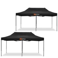 Set 2x Pavillion 3x19.69 ft foldable / Racing tent Tourtecs for the racetrack MOTEA black