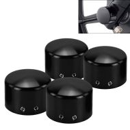 Set of 2 Axle cover fits for Harley Davidson cap axle nut Craftride AD1 front black