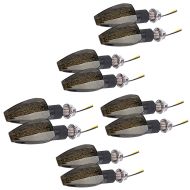 Set of 5 LED turn signals motorbike Lumitecs RP12 indicators ECE 2 pieces tinted bk