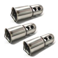 Set of 3 DB-Killer for Zaddox Exhausts with 2.01 inch Manifold connection