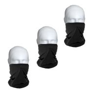 Set of 3 Bandana Motorcycle BM2 Neckerchief black one-size