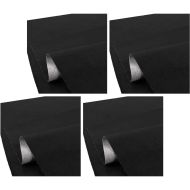 Set of 4 Motorcycle seat cover fabric artificial leather anti-slip black XL 140x39.37 inch