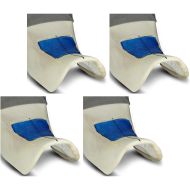 Set of 4 Gel-Pad XL for Motorcycle Seats 25x20x0.59 inch