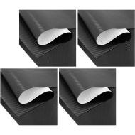 Set of 4 Motorbike Adhesive Wrapping Foil Zaddox Carbon Foil 75x39.37 inch Carbon-Look 3D in black