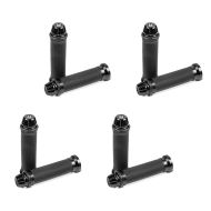 Set of 4 Handlebar Grips Zaddox 2X 0.87 inch black