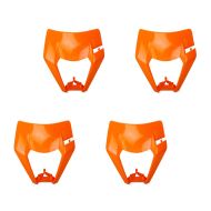 Set of 4 Headlight mask compatible with KTM EXC / EXC-F Enduro 2017-2021 Xdure PQ4 orange