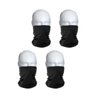 Set of 4 Bandana Motorcycle BM2 Neckerchief black one-size