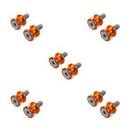 Set of 5 Motorcycle Bobbin Spools Motea Jerez M10 x 1.5 orange