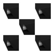 Set of 5 Tourtecs Motorcycle Seat Cover Universal Black