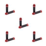 Set of 5 Handlebar Grips Zaddox 2X 0.87 inch red