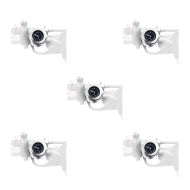 Set of 5 Motorcycle handlebar clock analog with bracket Craftride chrome