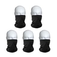 Set of 5 Bandana Motorcycle BM2 Neckerchief black one-size