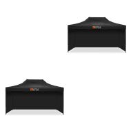 2x Pavillion with 4 Pavillon walls 3x14.76 ft Tourtecs foldable for the racetrack MOTEA DNP2