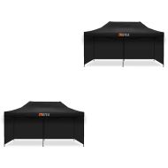 2x Pavillion with 4 Pavillon walls 3x19.69 ft Tourtecs foldable for the racetrack MOTEA DPLB