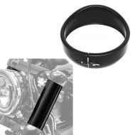 Fork cover suitable for Harley Davidson Street Bob 18-24 + headlight ring 5.75"