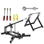 Tire changer set with balancing stand, mounting tool, adapter/balancing adapter ConStands black suitable for Motocross, Enduro 14-23