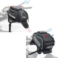 Set: Magnetic Tank Bag expandable TR8 with Smartphone Pouch 16-24 Liters + Magnetic Tank Bag TR6 with detachable Smartphone Pouch and cable hole